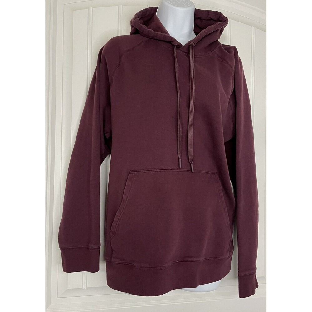 DIP Womens Burgundy Hoodie Sweater Size XL Front Pocket Hooded Long Sleeve